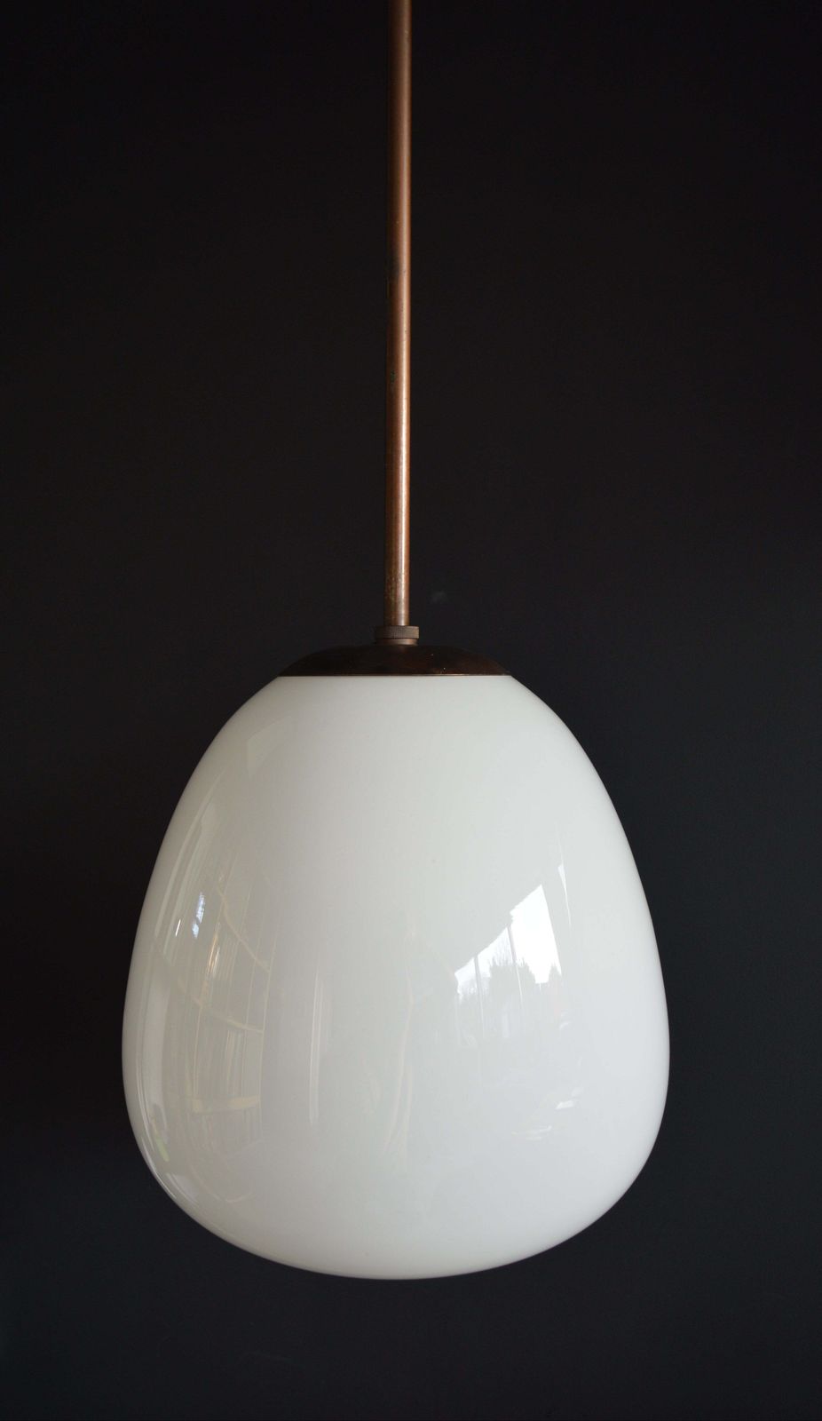1930s General Electric Company (Gec) Opaline Tulip Pendant Light photo vinterior