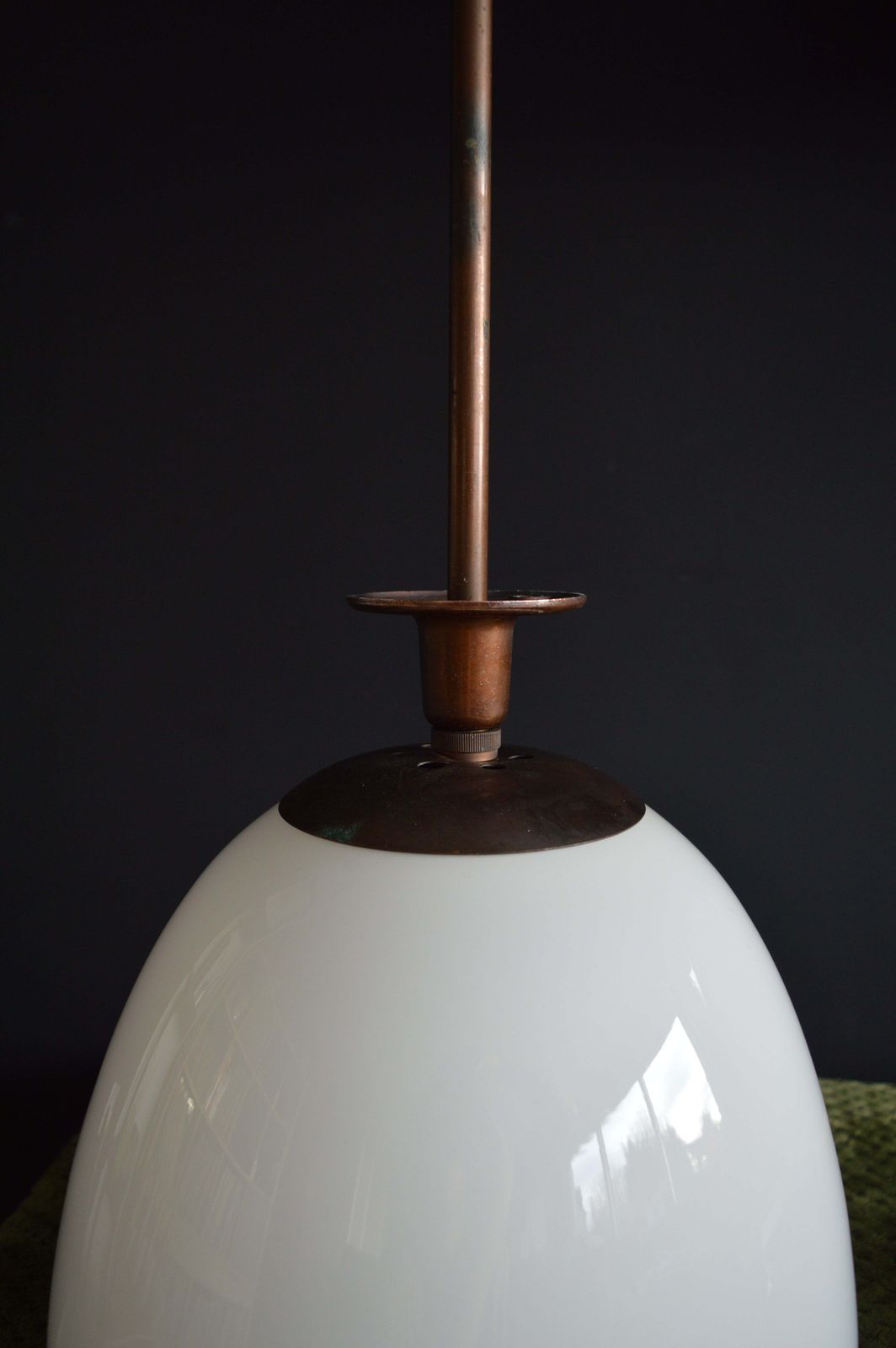 photo furniture 1930s General Electric Company (Gec) Opaline Tulip Pendant Light