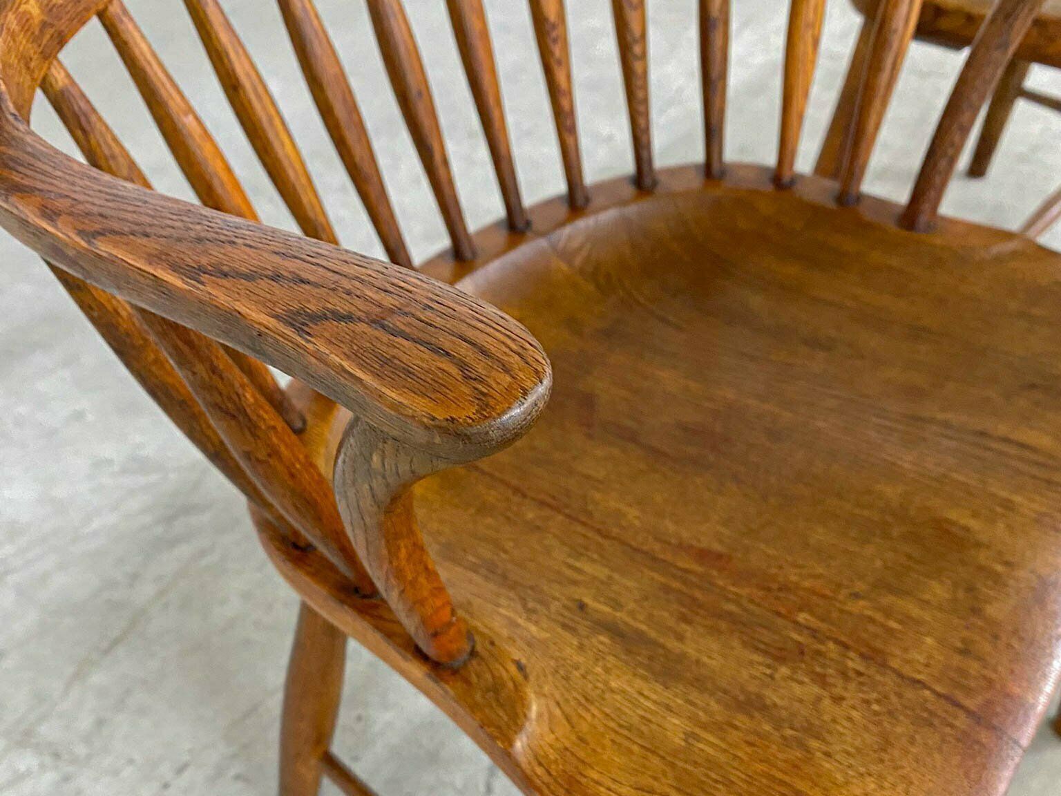 Furniture Model Ch 18a Windsor Dining Chairs By Frits Henningsen For Carl Hansen & Son, 1940s, Set Of 2 photo