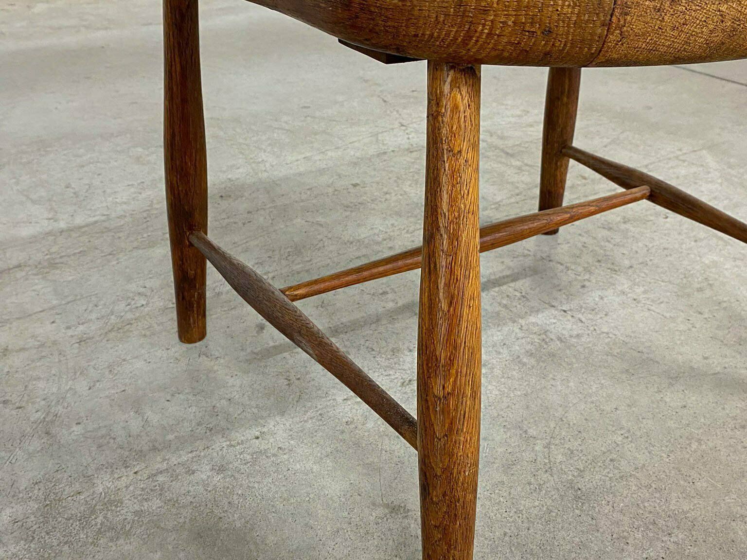 photo vinterior Model Ch 18a Windsor Dining Chairs By Frits Henningsen For Carl Hansen & Son, 1940s, Set Of 2