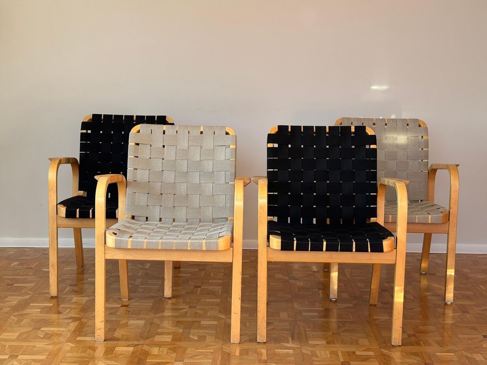 Model 45 Lounge Chairs By Alvar Aalto For Artek, 1970s Set Of 4 photo furniture