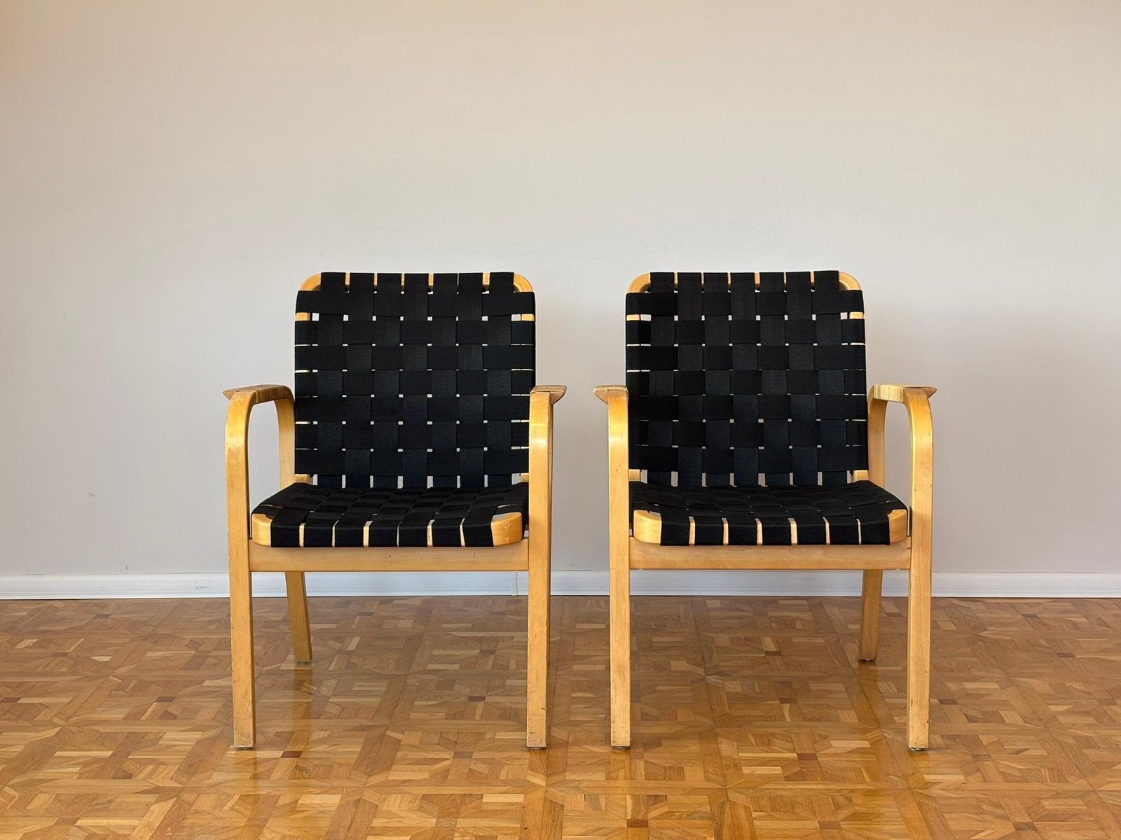 Model 45 Lounge Chairs By Alvar Aalto For Artek, 1970s Set Of 2 photo furniture