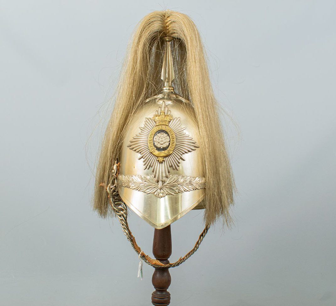 Casque De Cavalerie Britannique « Hampshire Carabiners » Modèle 1871 – Xixe Siècle