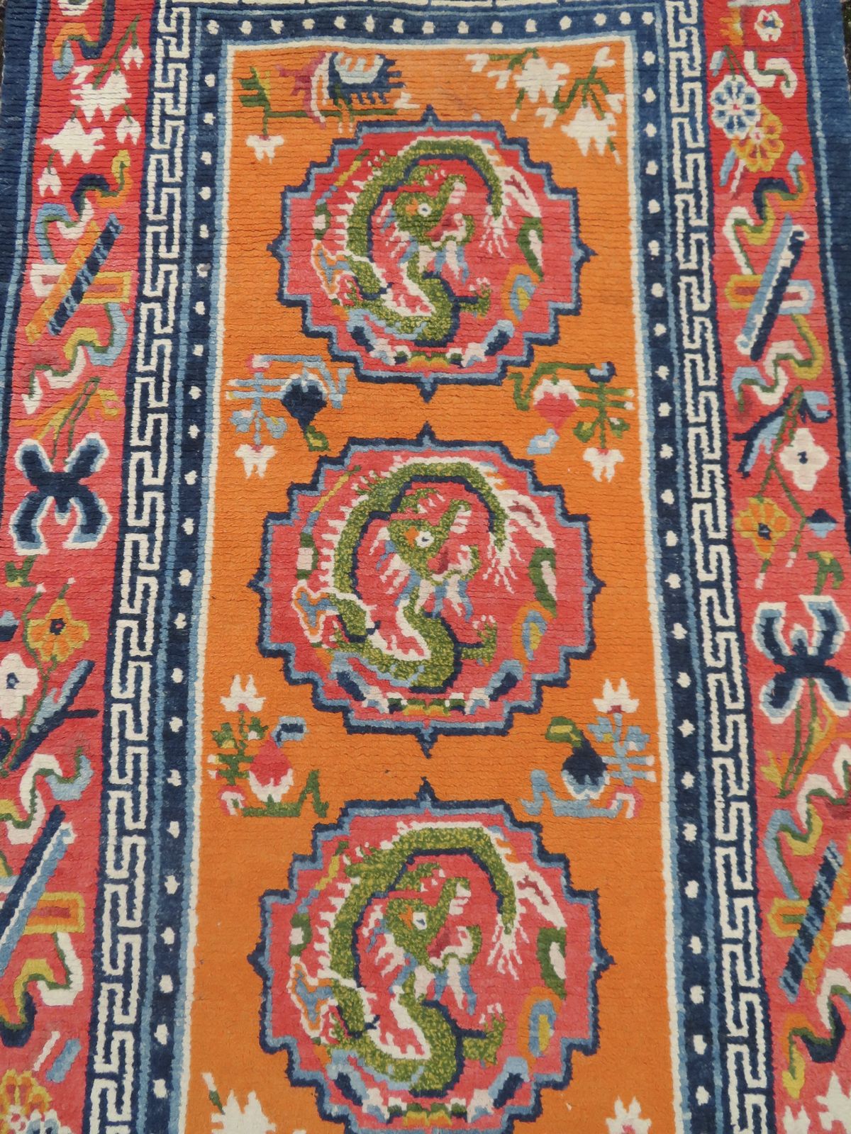 Antique Tibetan Rug. 137cm X 75cm. photo furniture