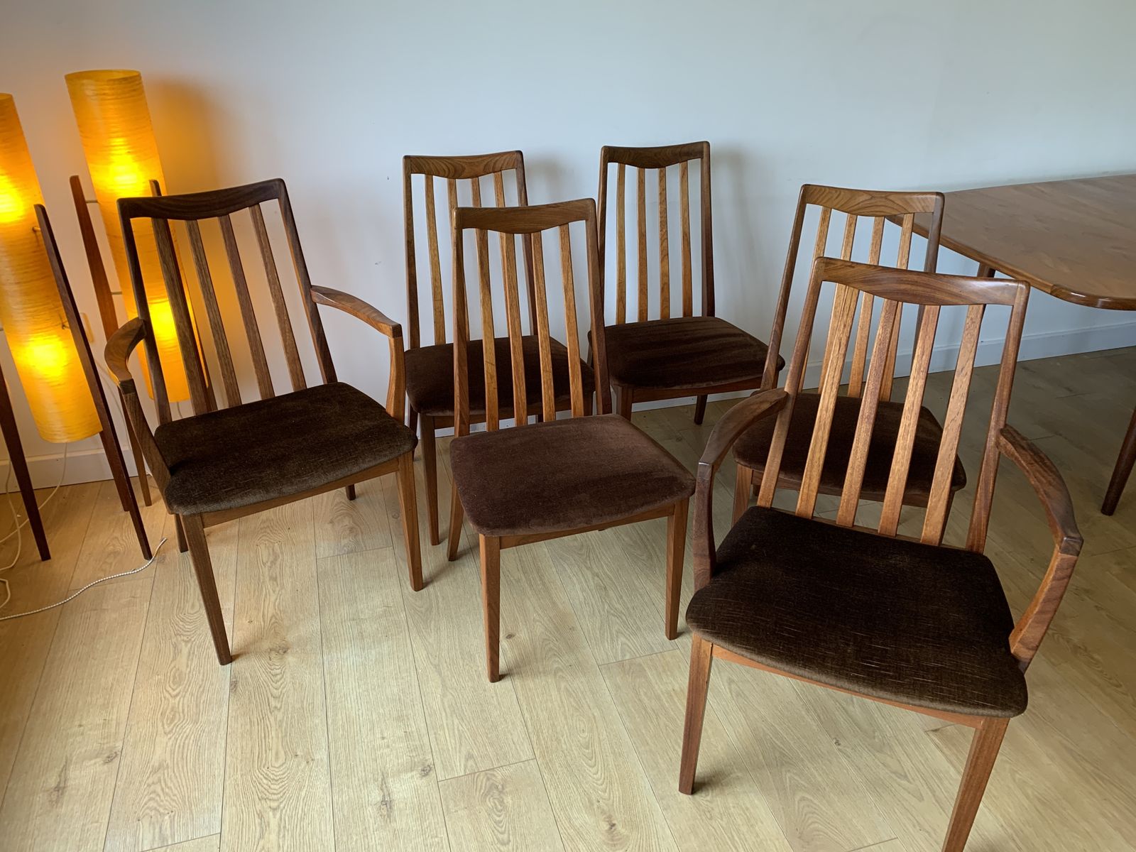 photo furniture Restored G Plan Fresco Extending Table & 6 G Plan Lesley Dandy Designed Dining Chairs