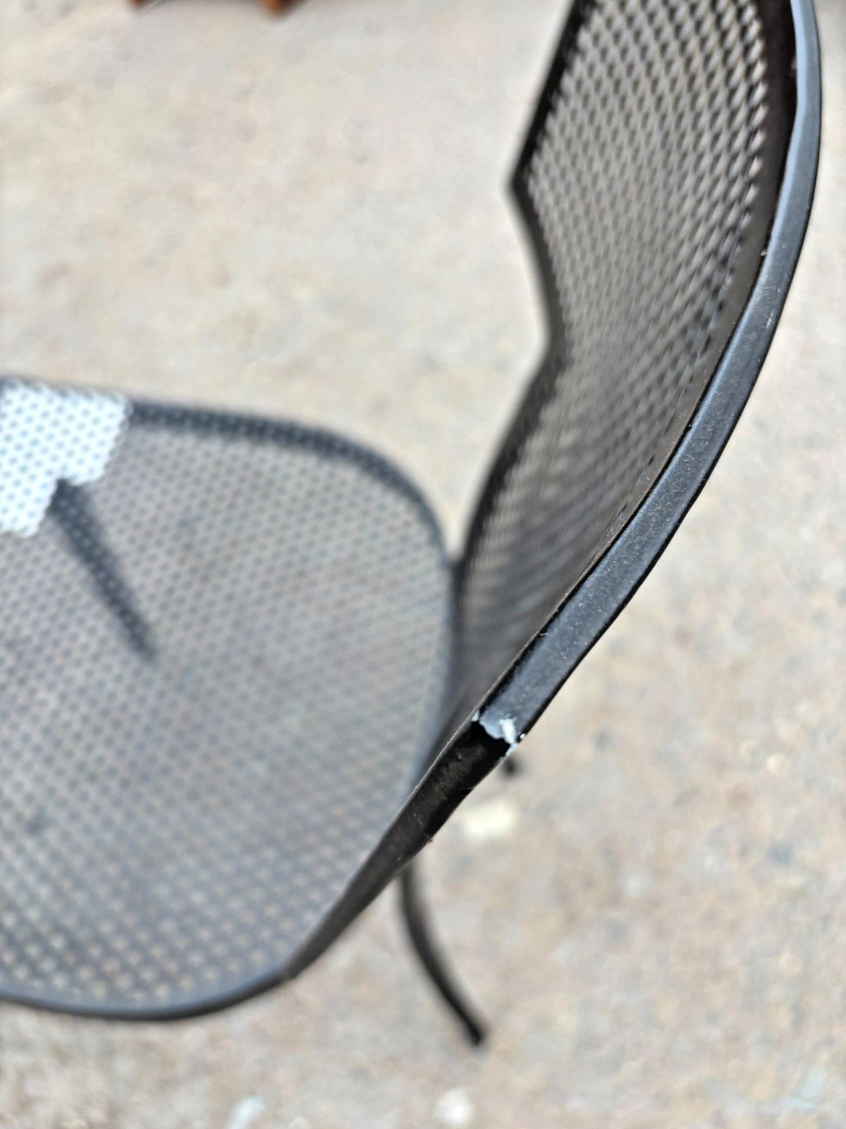 Made Goods Hadley Black Mesh Metal & Alsek White Cushion Dining Chair Ex Display photo buy