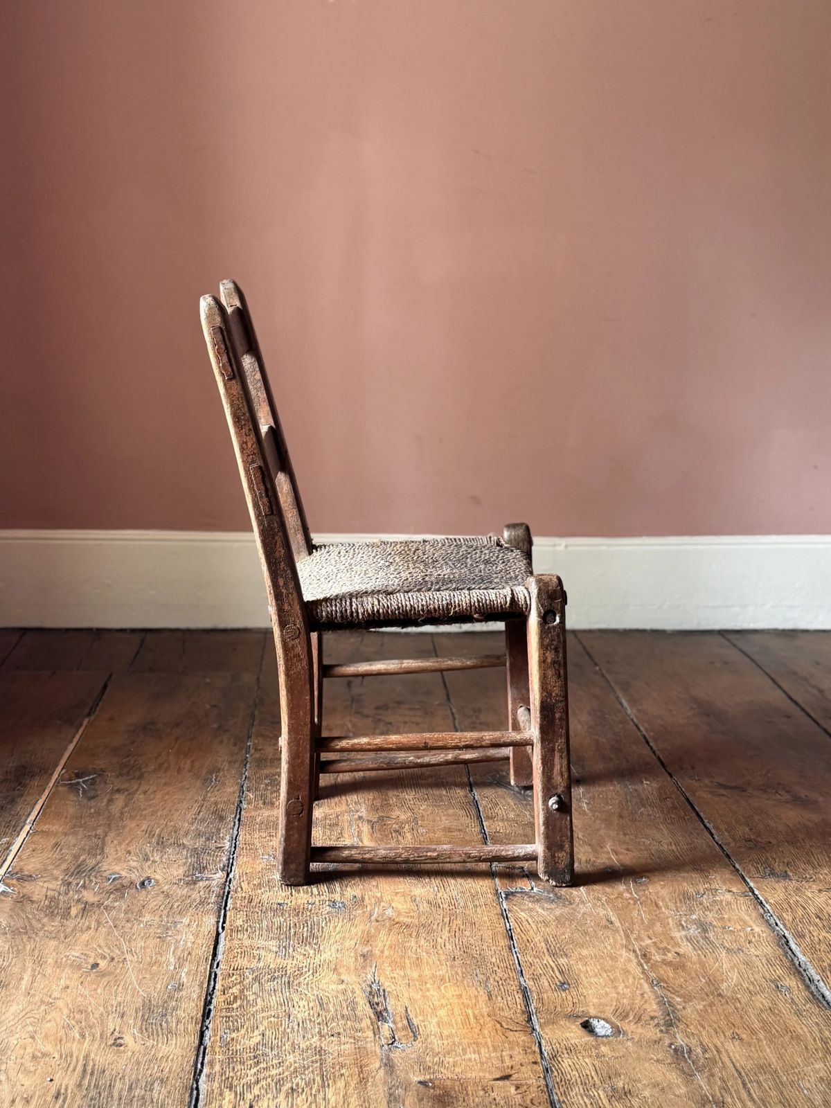19th Century Irish Sugan Chair With Historic Paint photo buy