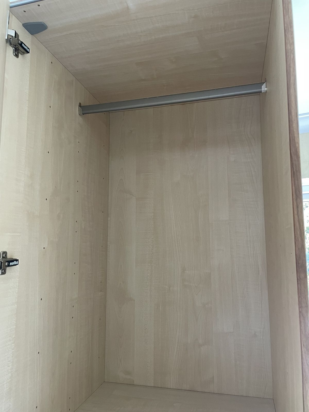 Nolte Single Wardrobe   Hinged Doors (Frosted Glass & Wood Finish) photo for sale