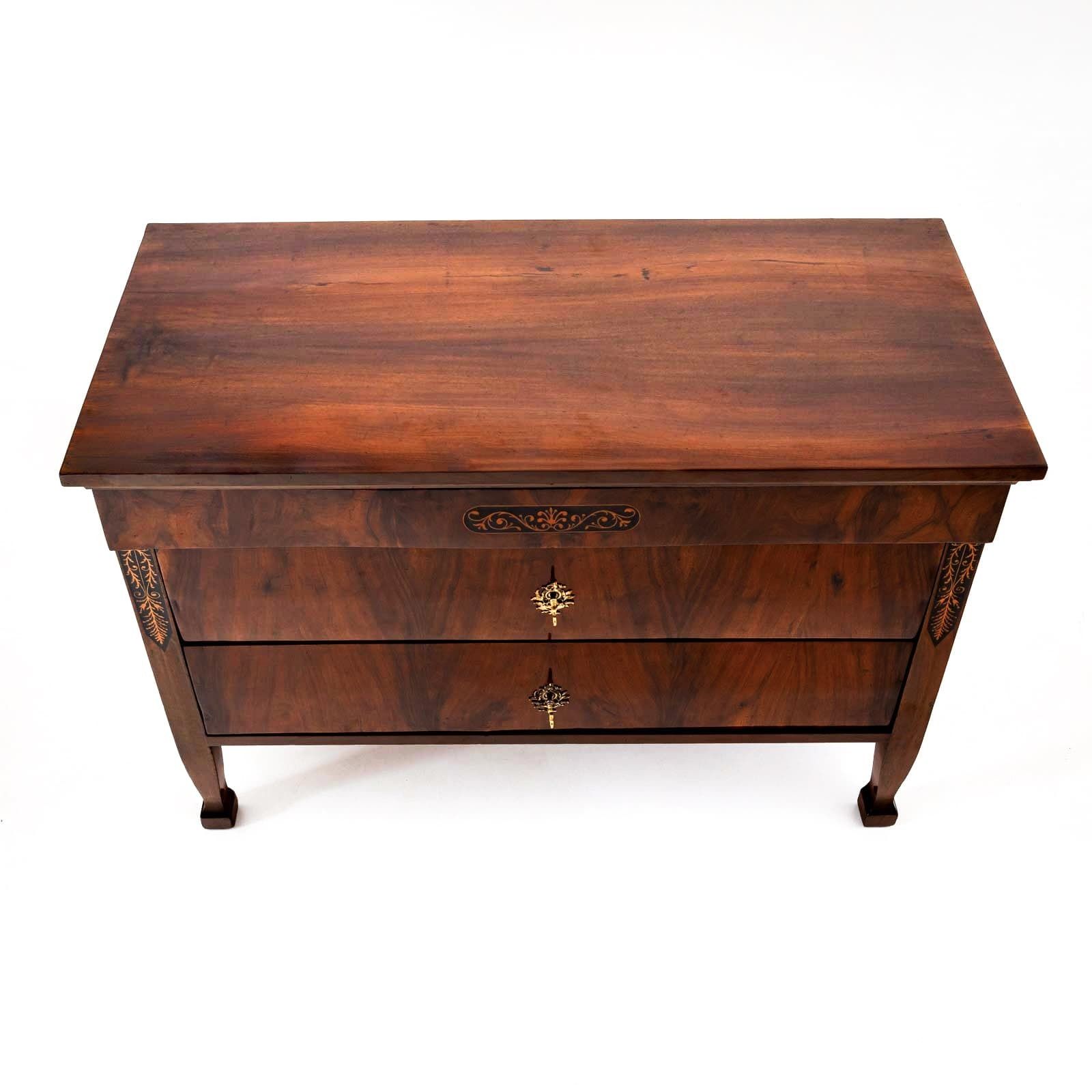 Chest Of Drawers, Northern Italy Around 1830 photo vintage
