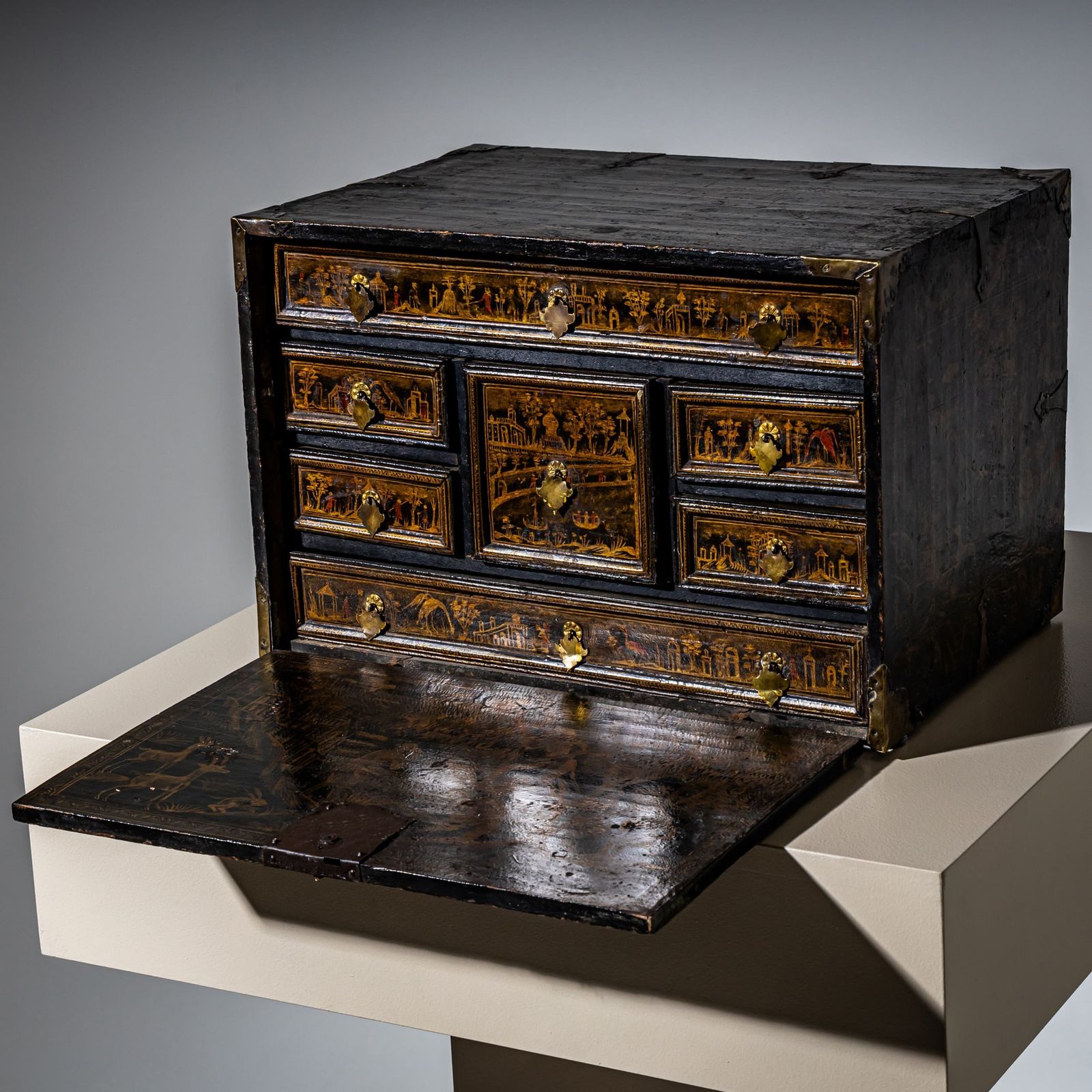 Lacquered And Gilt Cabinet, Germany, 18th Century photo 5360.0
