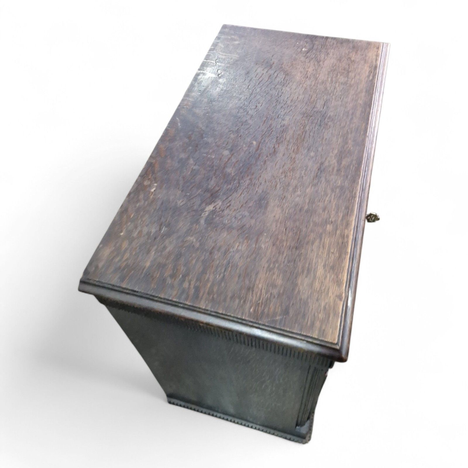 photo for sale Antique Continental Rustic Drawers Oak Chest Of Drawers Lockable Storage