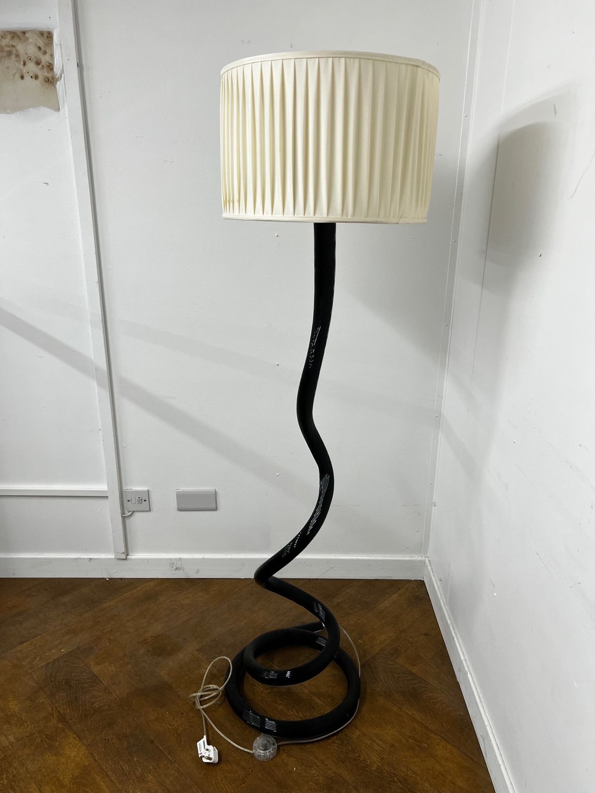 Ghibli Piantana Black Murano Glass Floor Lamp By Reflex photo Lighting