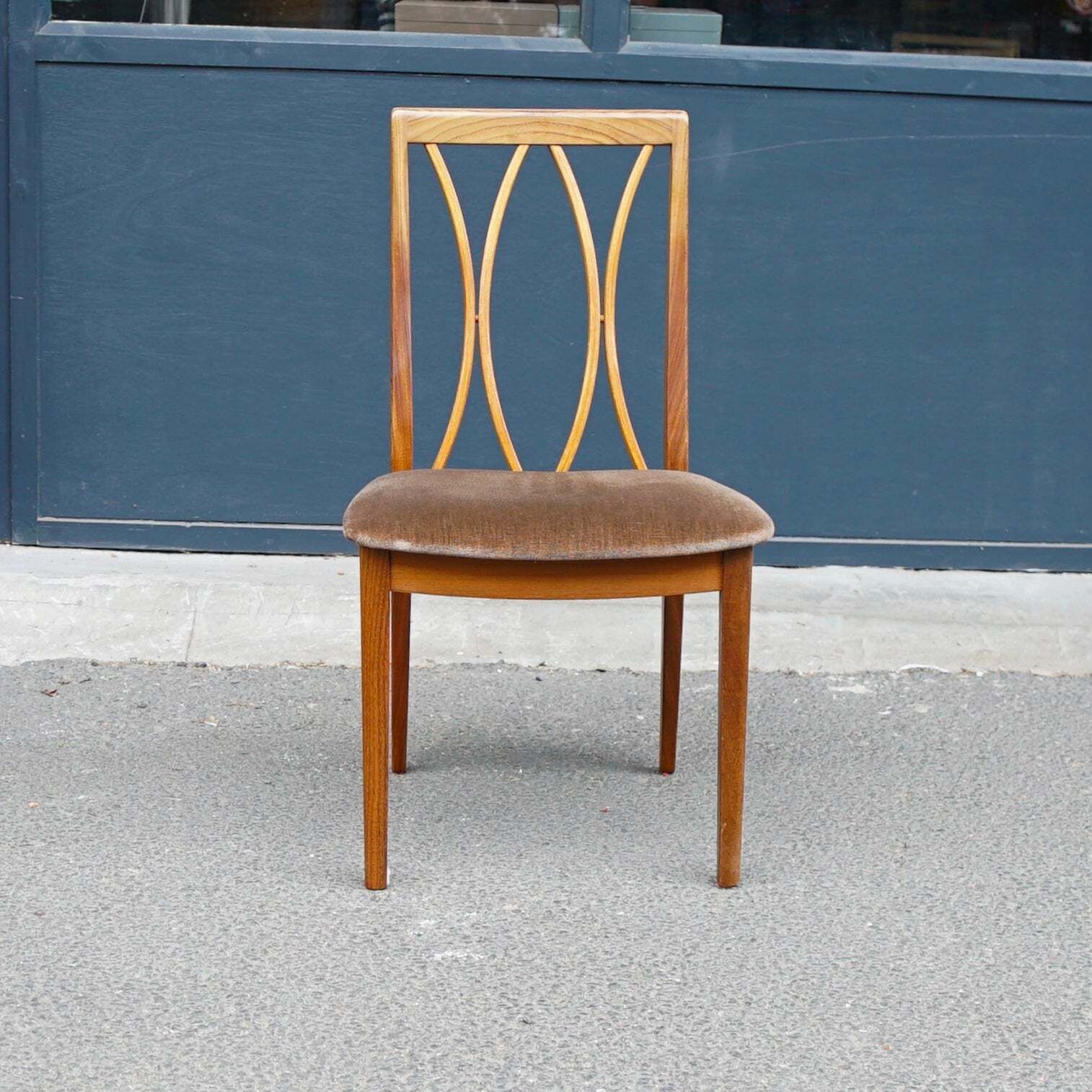 Midcentury G Plan Fresco X Back Dining Chairs X6 (2 Carver Chairs) photo for sale