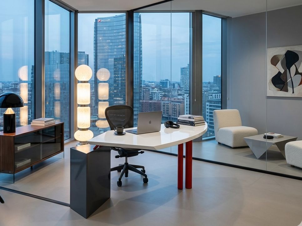 Bureau Saporiti Design Franco Corradini Post-Modern, années 1980 photo furniture