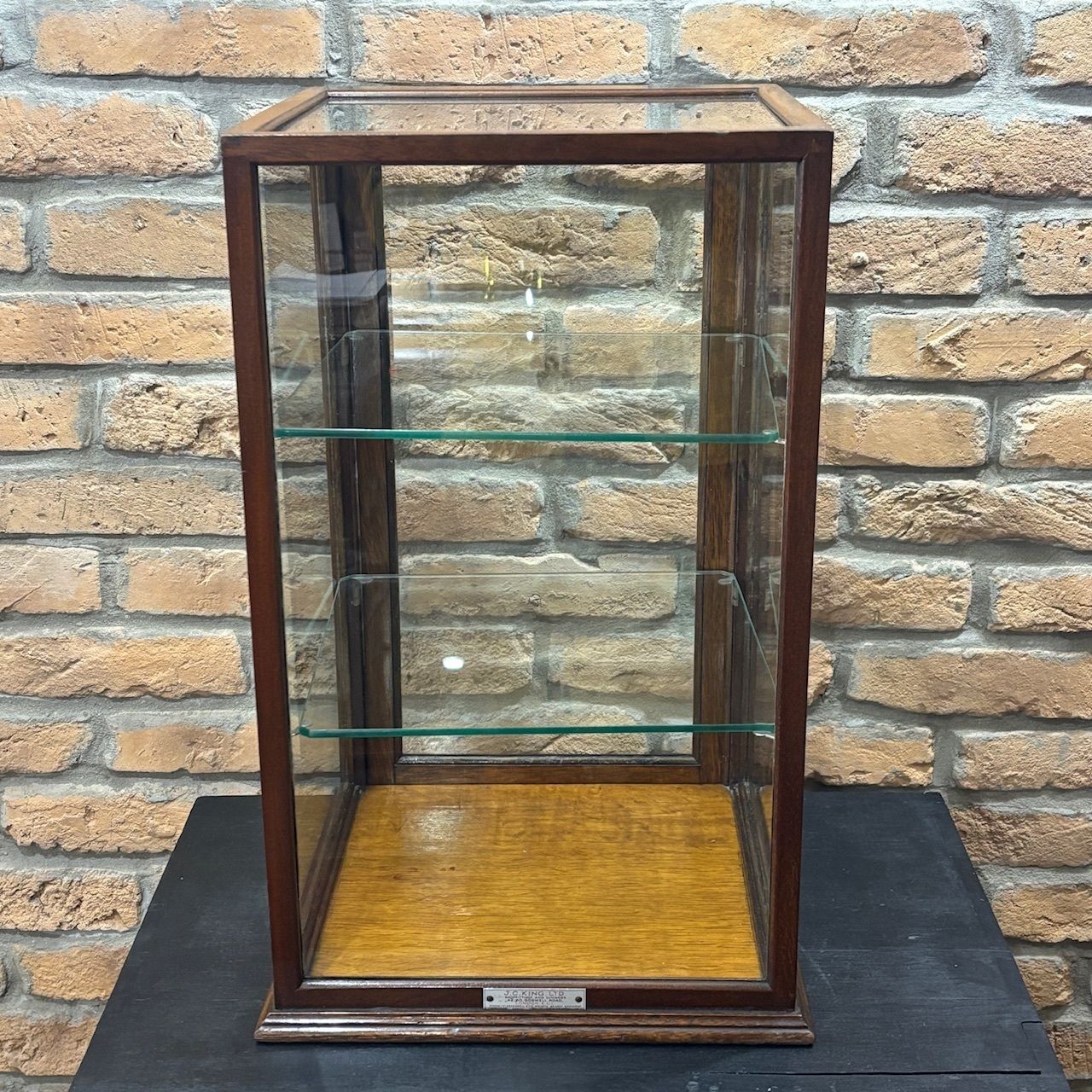 Mahogany Countertop Display Cabinet By J.C. King Ltd, London photo vintage