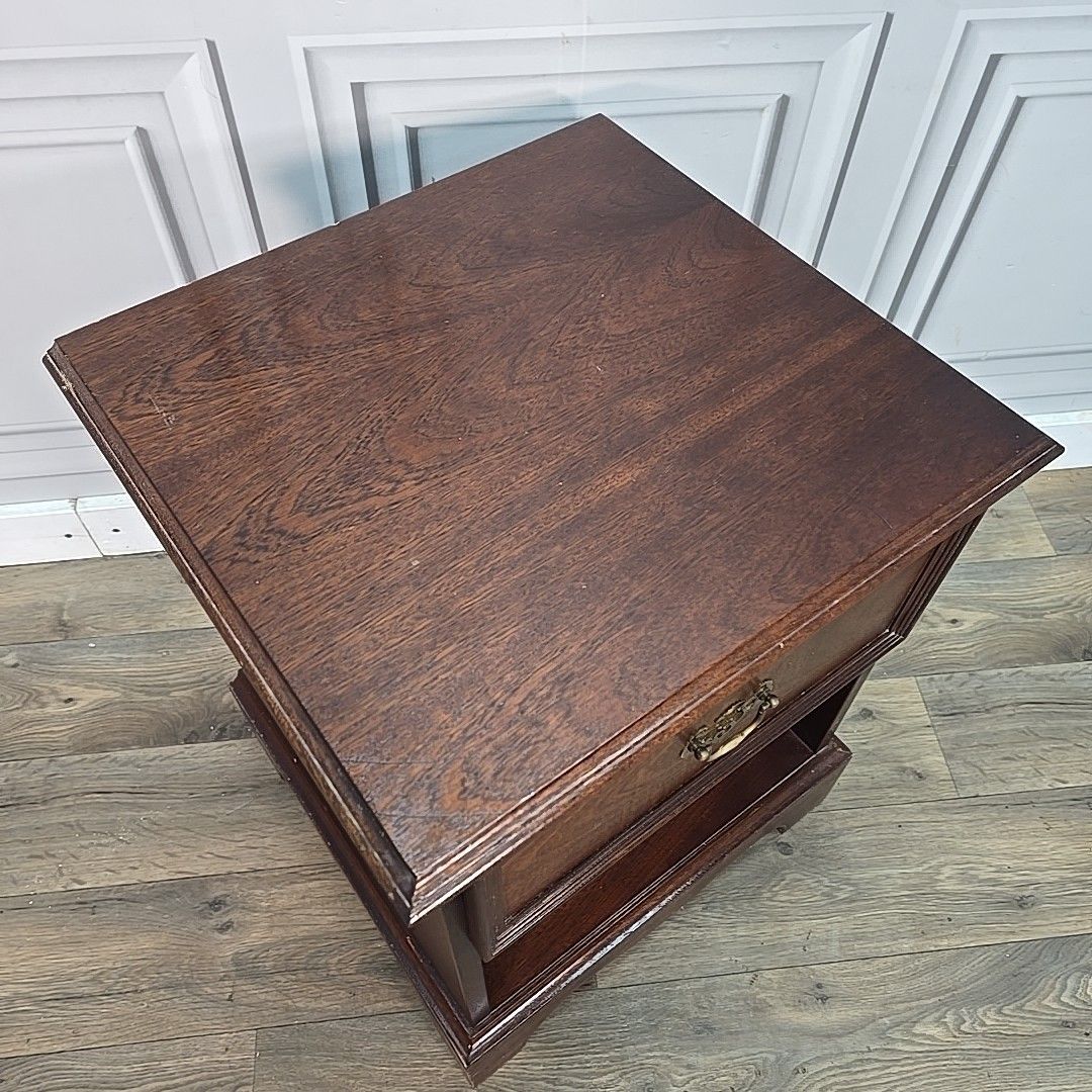 Single Antique Georgian Style Bedside Cabinet Cupboard Table Night Stand Drawer photo for sale