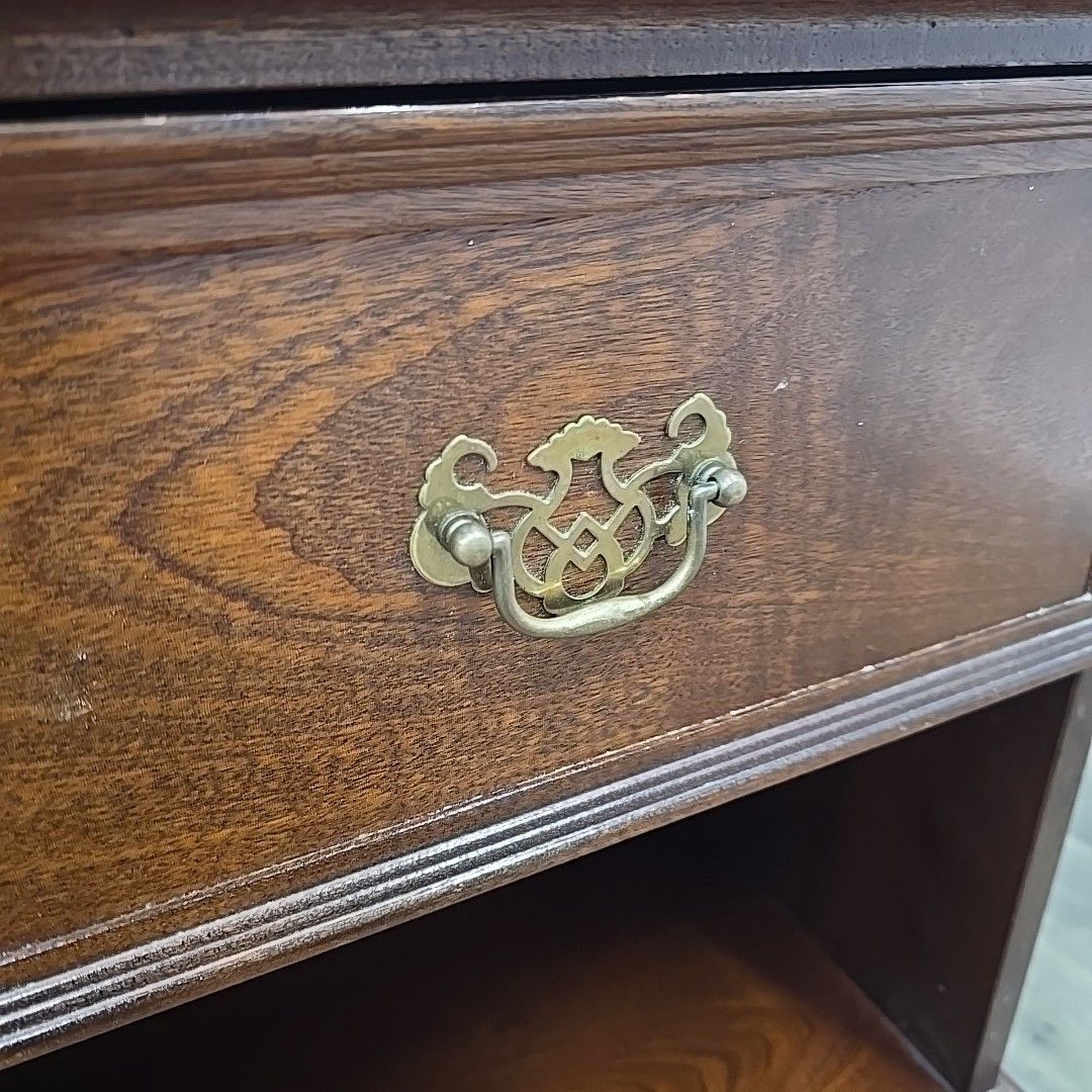 photo buy Single Antique Georgian Style Bedside Cabinet Cupboard Table Night Stand Drawer