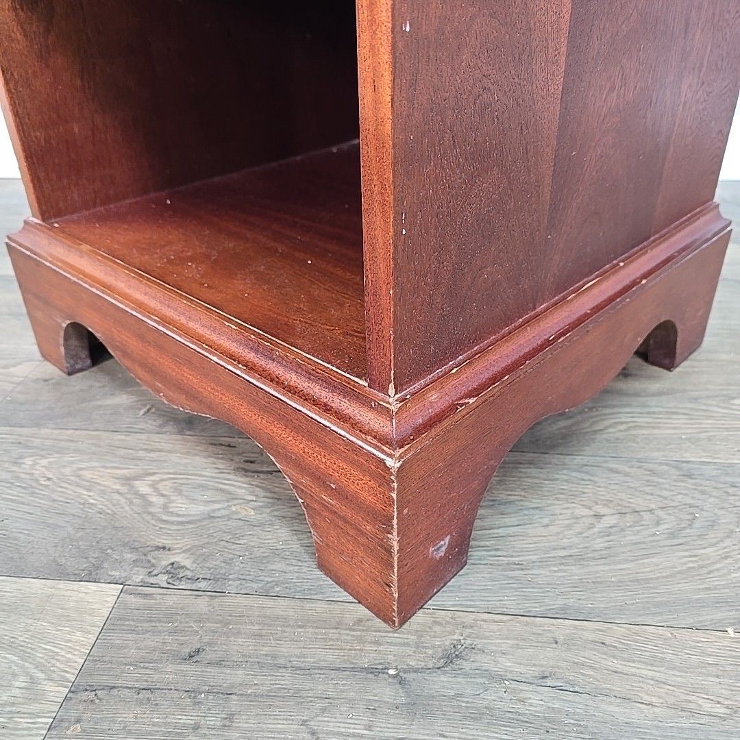 Single Antique Georgian Style Bedside Cabinet Cupboard Table Night Stand Drawer photo vintage