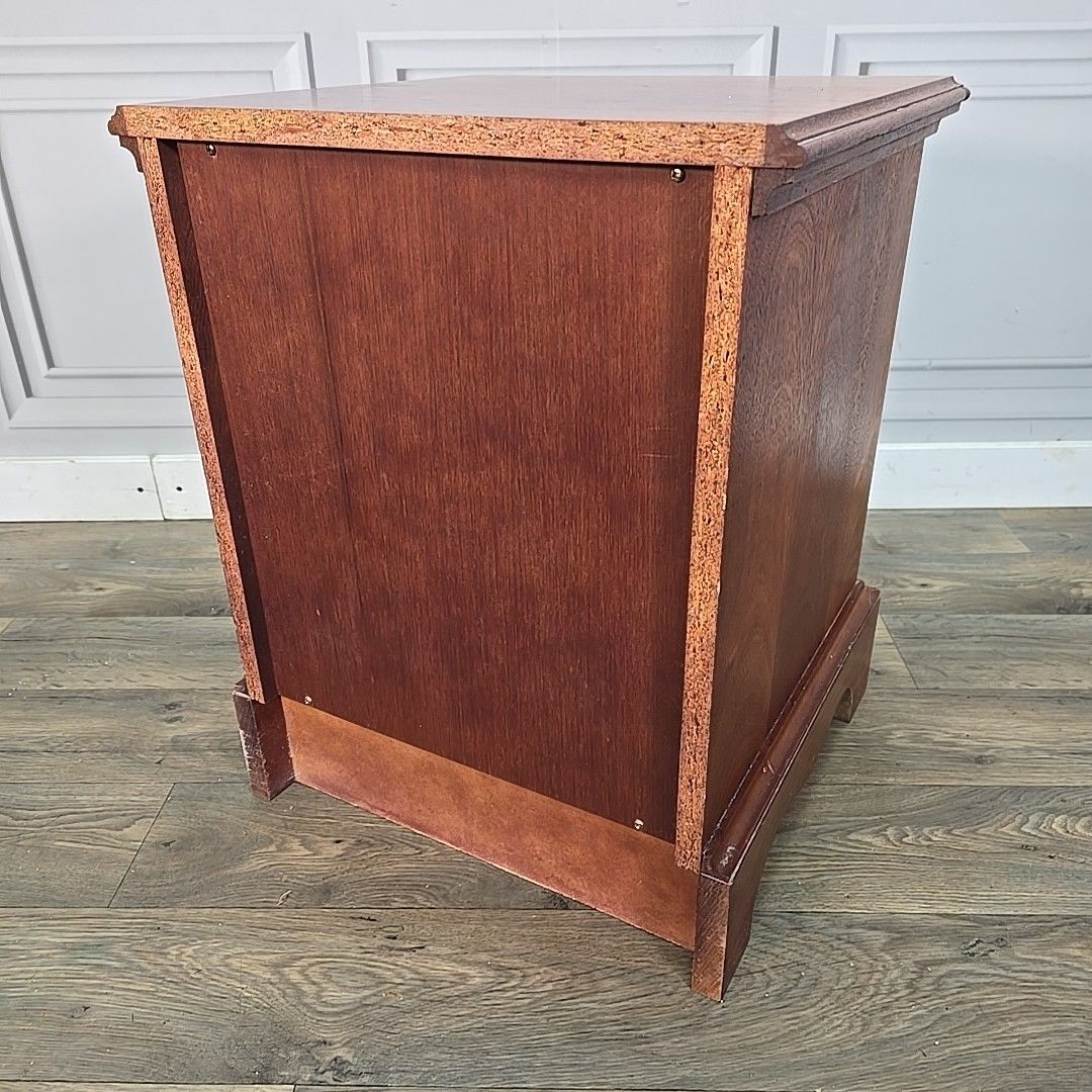 110.0 Single Antique Georgian Style Bedside Cabinet Cupboard Table Night Stand Drawer photo