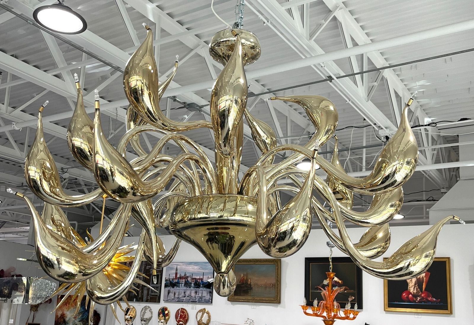 Lu Murano Glass Chandelier By Fornasier photo Lighting