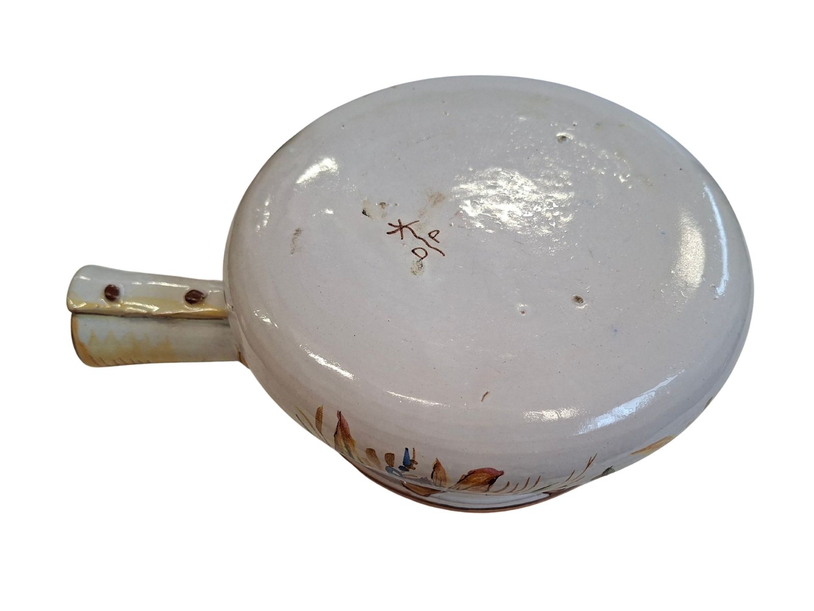 Scaldino In Ceramica Dipinto A Mano – Stile Deruta – Vintage Da Collezione photo 302.24