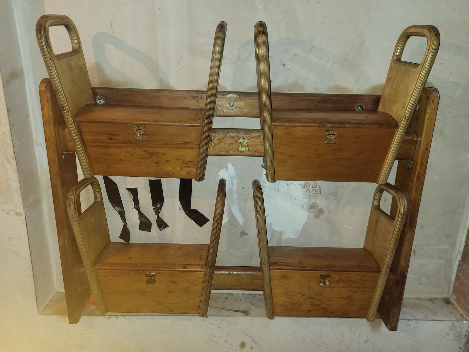 Set Of “ 4 Pommel Horse” Stools From The 60s photo furniture