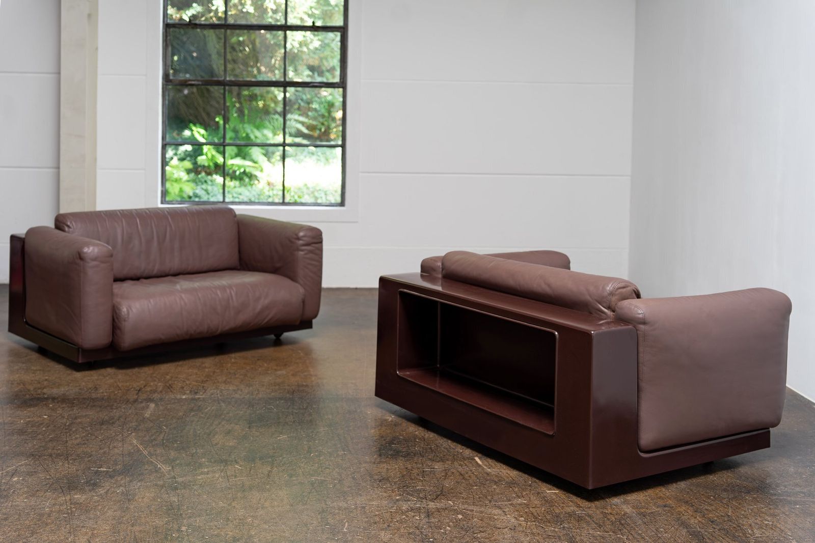 5604.0 Vintage Leather Sofa By Cini Boeri For Knoll International, 1960s photo
