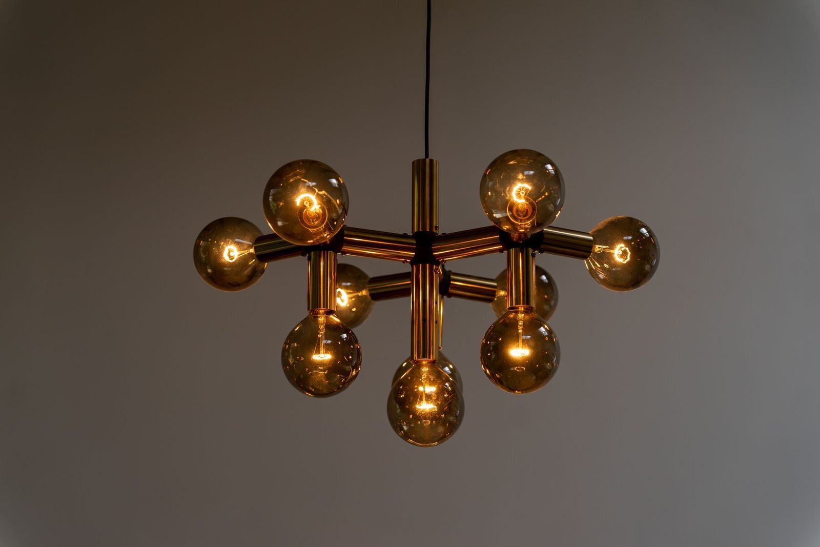 Atomic Chandelier By Trix & Robert Haussmann For Swiss Lamp International, 1960s