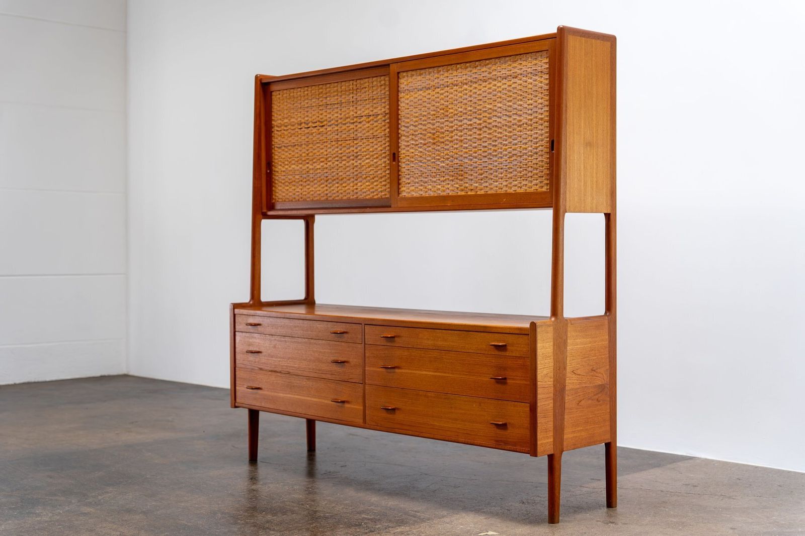 Ry 20 Highboard In Teak By Hans J. Wegner For Ry Møbler, Denmark, 1960s photo Furniture