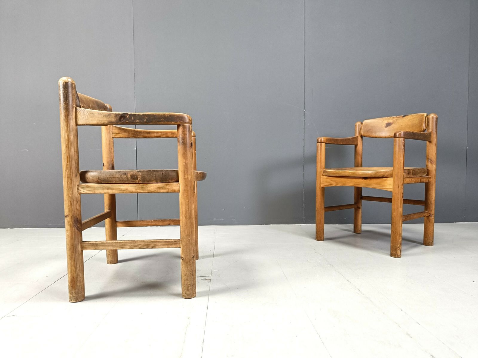 Rainer Daumiller Pine Wood Dining Chairs For Hirtshals Savvaerk   Set Of 6   1970s photo vintage