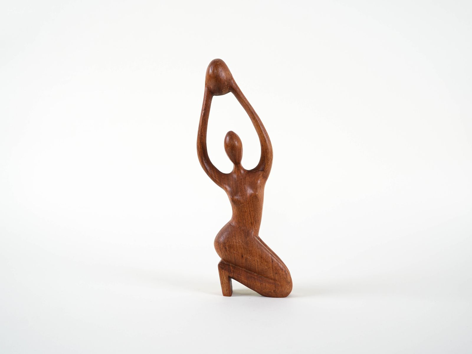 Teak Sculpture Woman, Danish Design, 1970s, Made In Denmark photo for sale