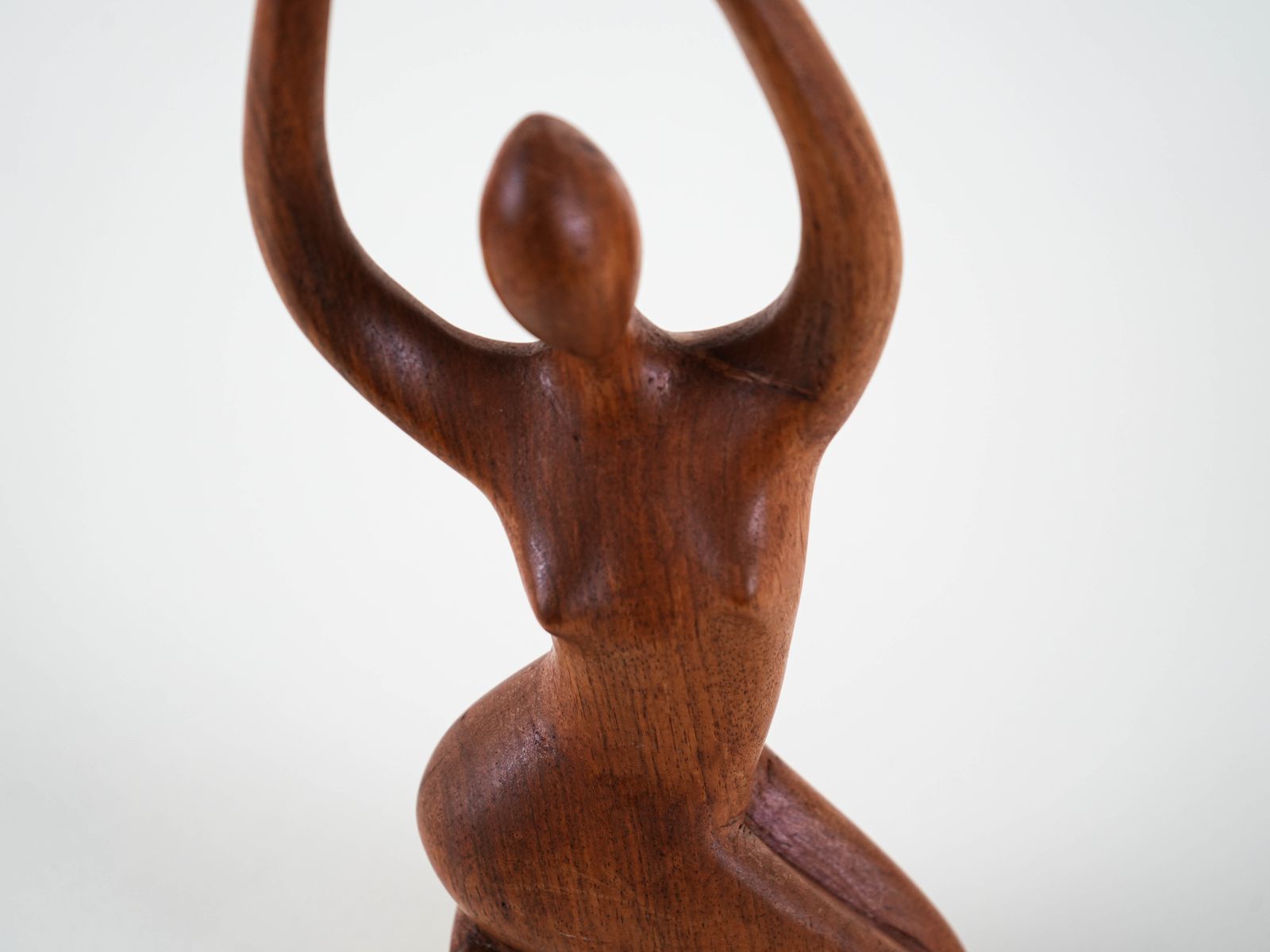 Teak Sculpture Woman, Danish Design, 1970s, Made In Denmark photo vinterior