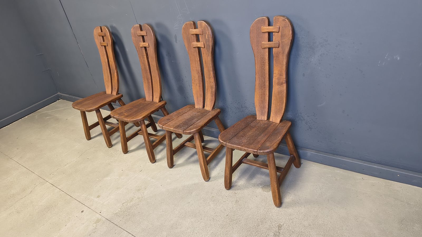 photo furniture Vintage Dining Chairs By Depuydt, Belgium, 1960s