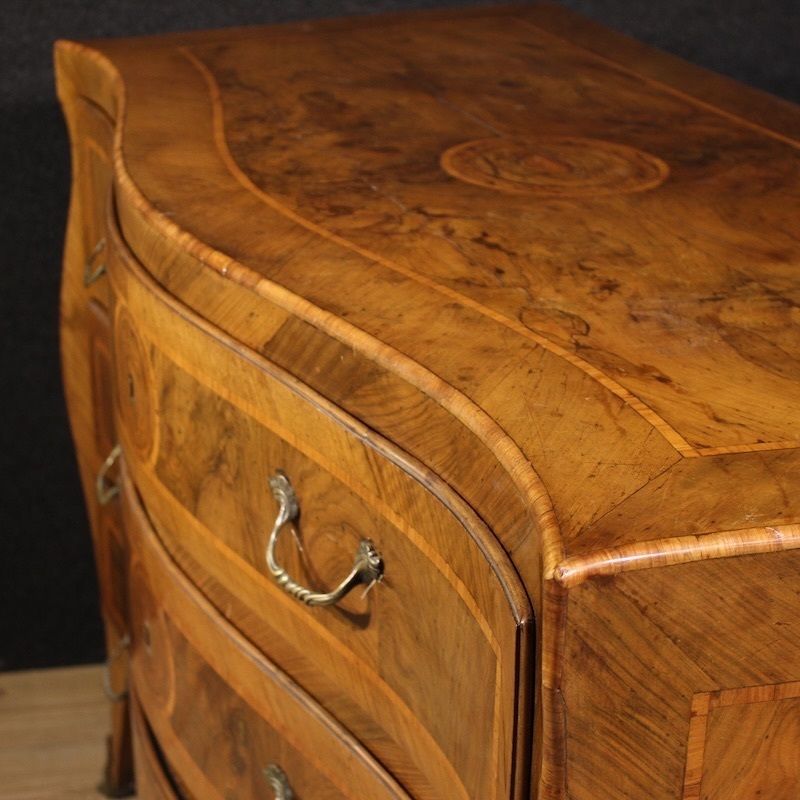 Furniture Antique 18th Century Neapolitan Louis XV Chest Of Drawers photo