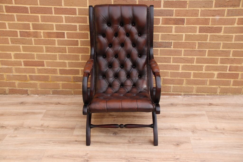 Chesterfield Slipper Chair photo for sale