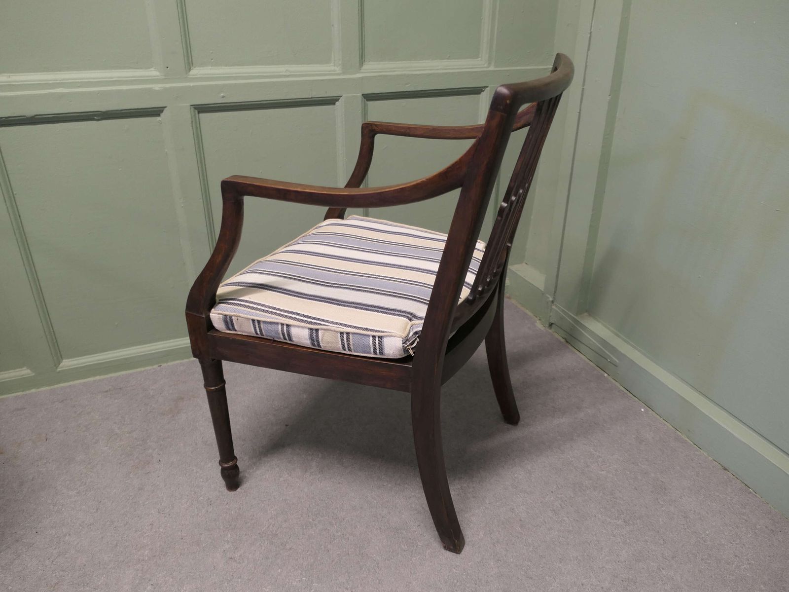 A Pair Of Regency Elbow Chairs, Hall Chairs These Beautiful Chairs Are Made In Oak photo furniture