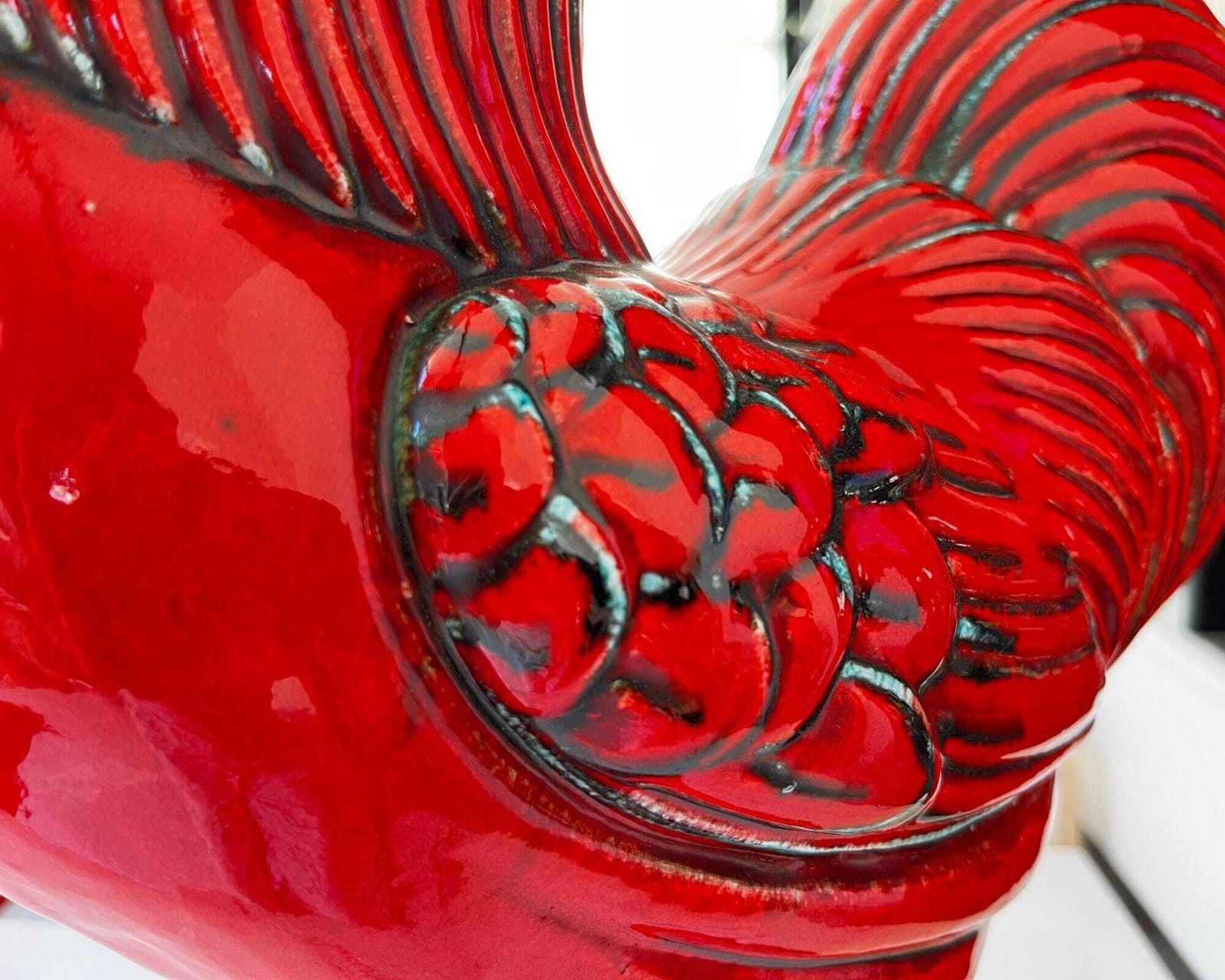 Décoration campagne | Coq italien | Figurine rouge photo buy