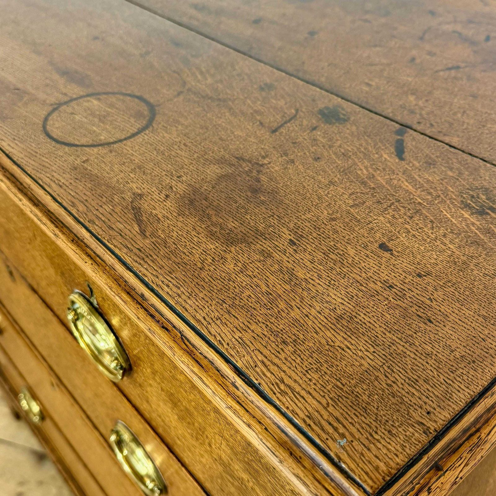Antique Georgian Oak Chest Of Drawers | Antique Storage | Bedroom Drawers | Antique Chest Of Drawer (M 6830) photo 895.0