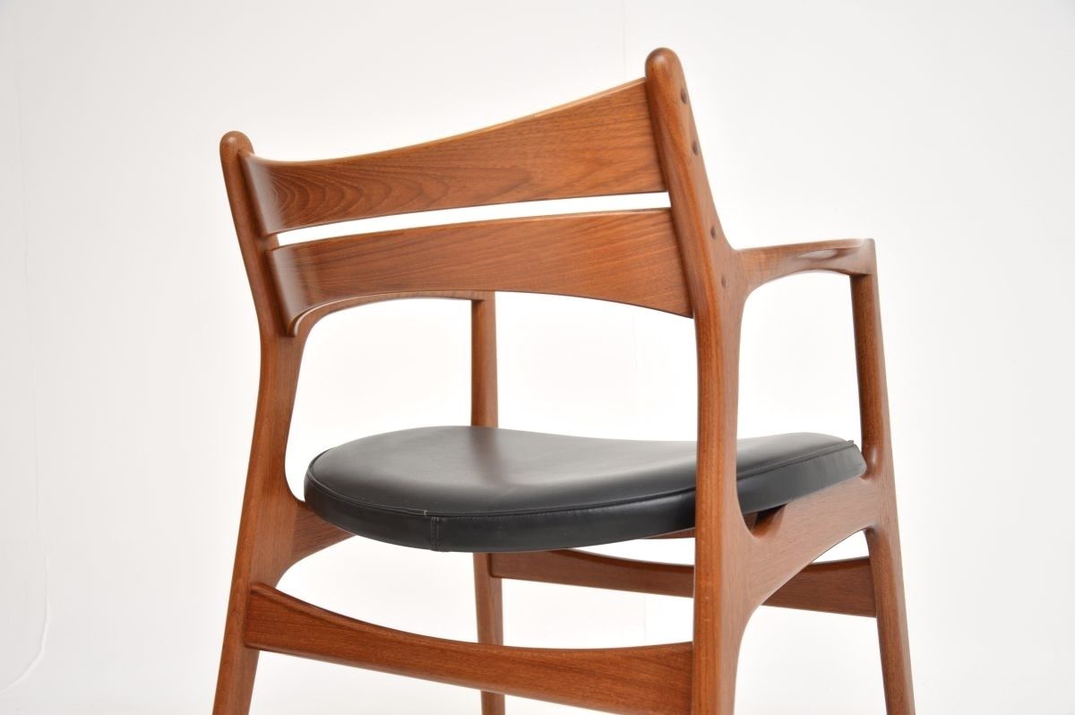 Furniture Danish Vintage Teak Carver Desk Chair / Armchair By Erik Buch photo