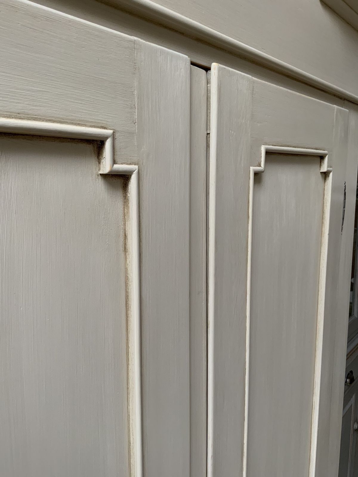 Restored Antique Pine Continental Knockdown Wardrobe Armoir Painted photo 1695.0