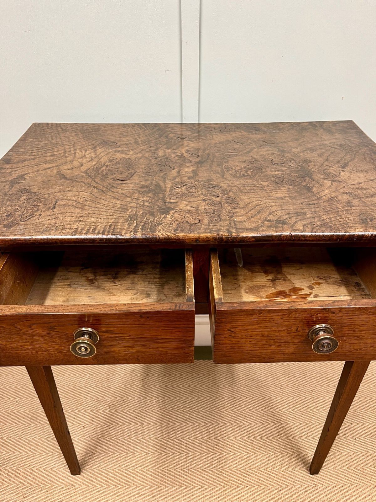 19th Century Burr Ash Side Table photo 675.0