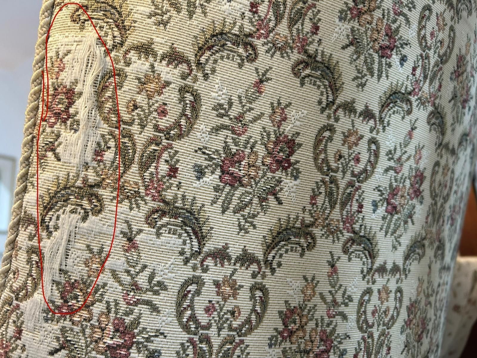 Vintage Floral Armchair Jacquard Upholstery Reading Chair Tub Chair Accent Chair photo vintage