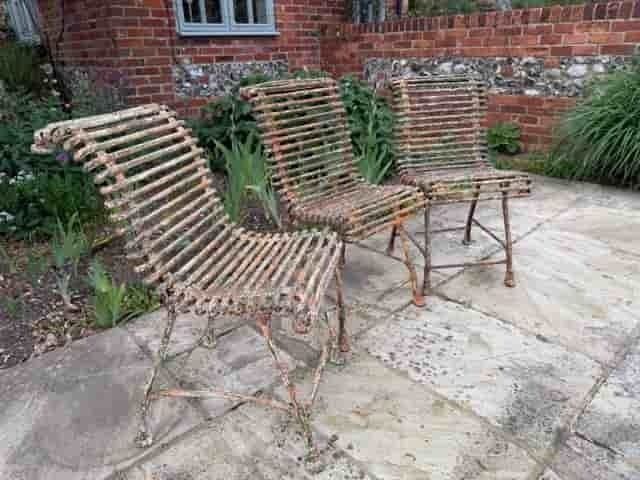 Garden Furniture Arras Garden Chairs, 1800s photo