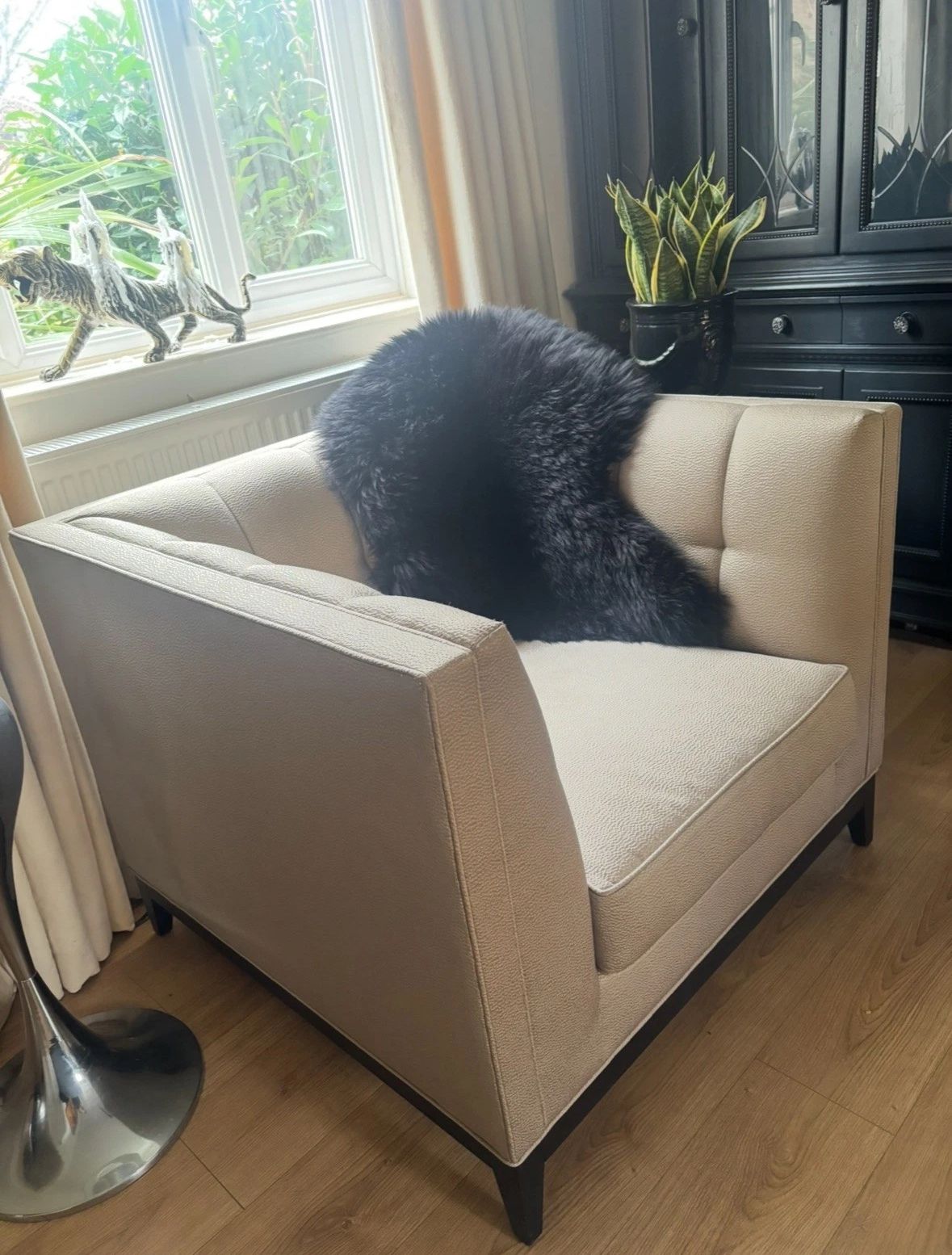 Stunning Alexander Armchair With Fabric 'Element Biscuit'   Rrp £3400 photo 625.0