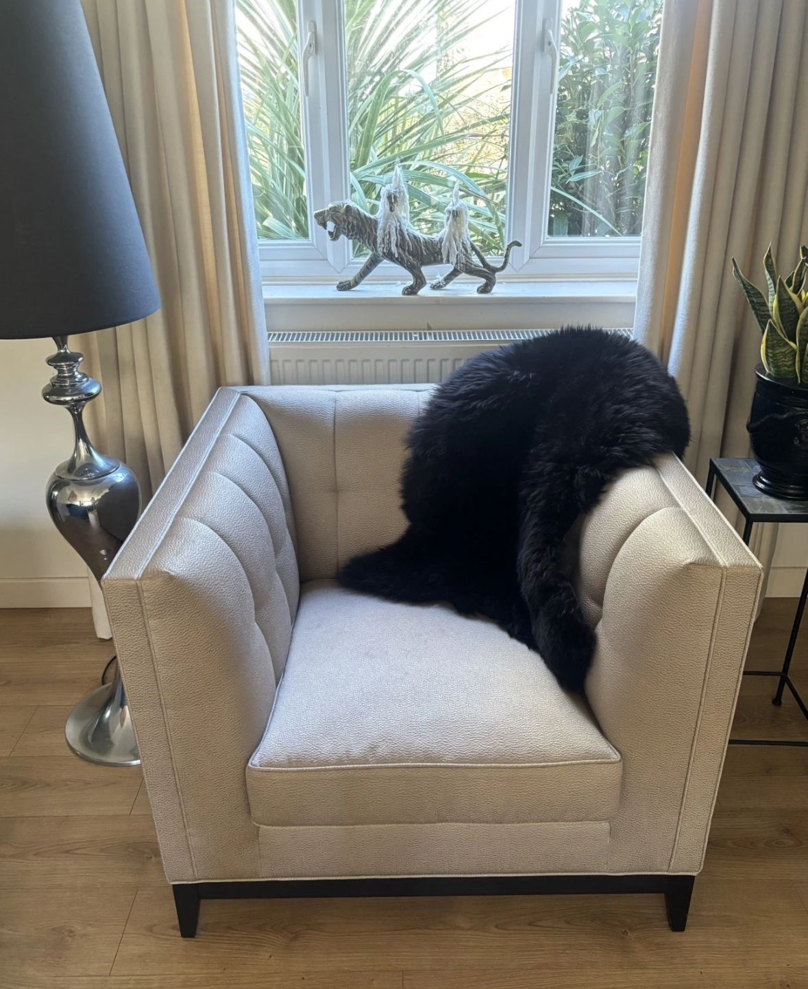 Stunning Alexander Armchair With Fabric 'Element Biscuit'   Rrp £3400 photo vinterior
