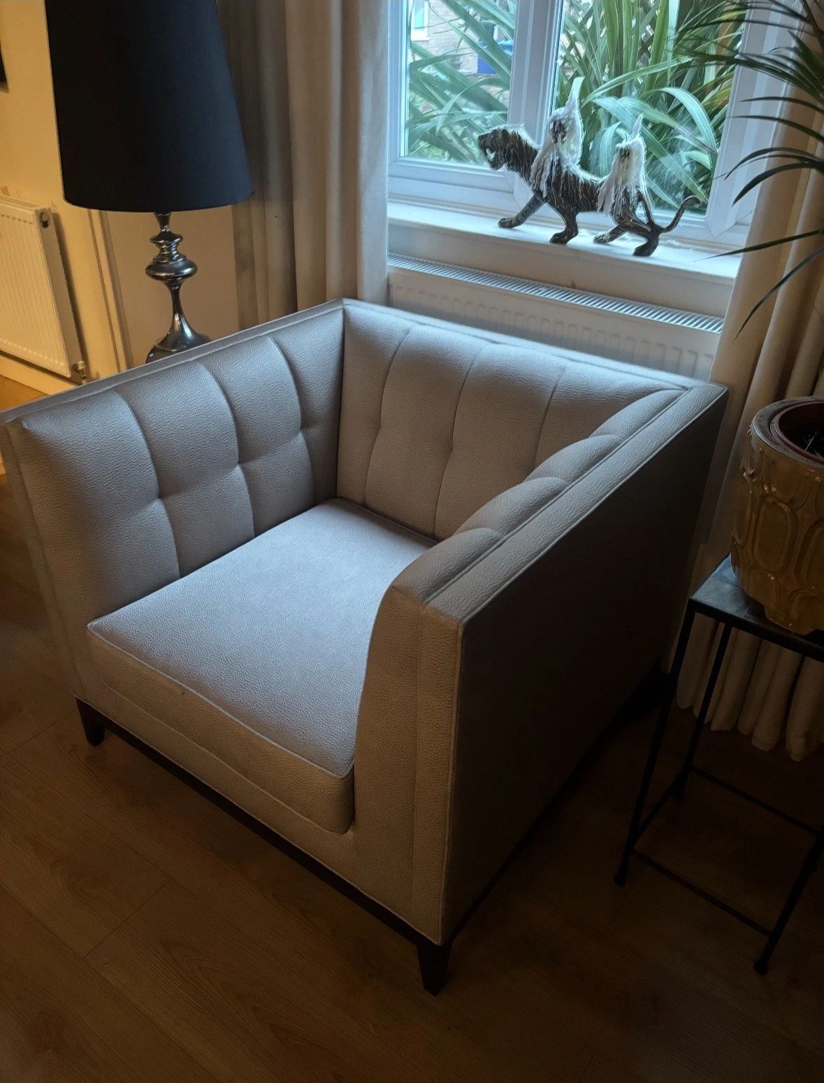 Stunning Alexander Armchair With Fabric 'Element Biscuit'   Rrp £3400 photo vintage