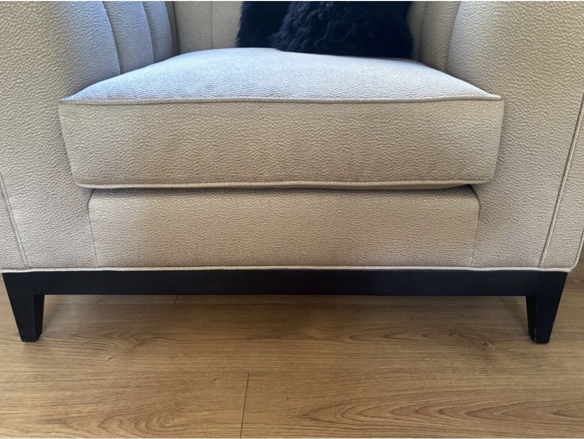 photo for sale Stunning Alexander Armchair With Fabric 'Element Biscuit'   Rrp £3400