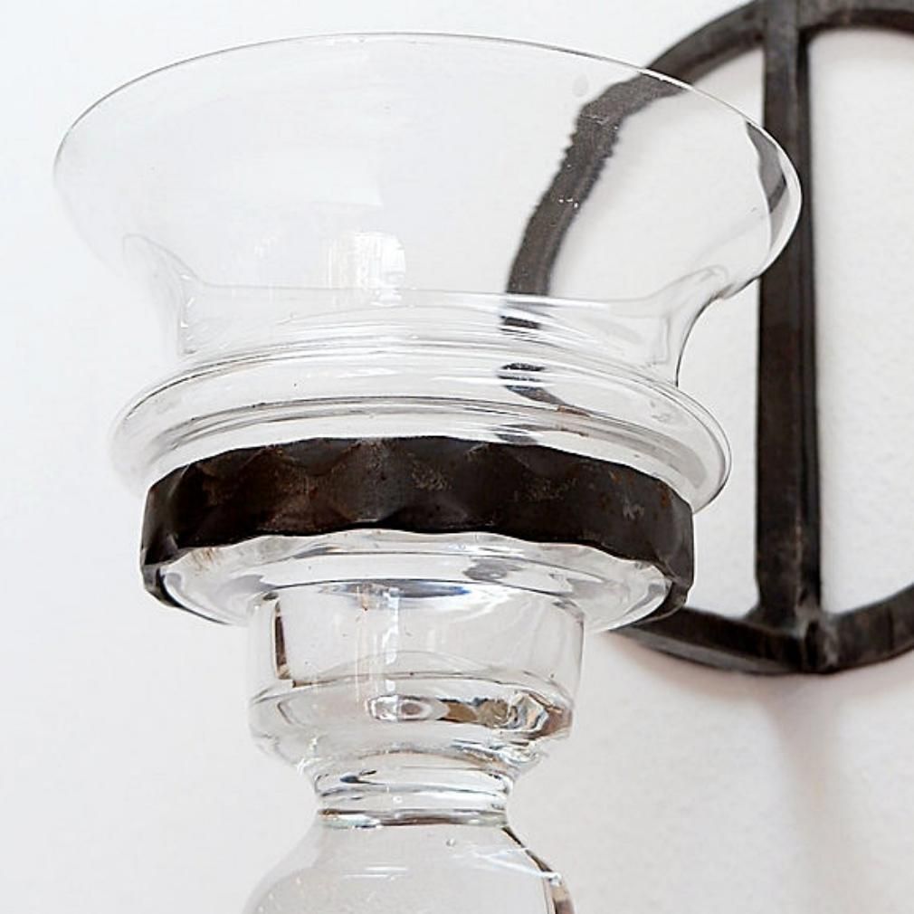 photo furniture Wrought Iron And Glass Candle Lantern By Bertil Vallien For Boda   1960s