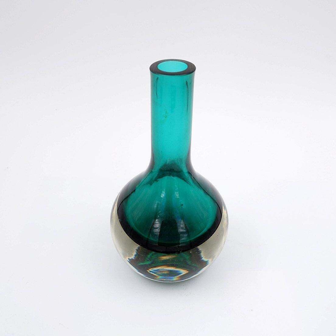 Green Kolben Vase By Tamara Aladin Riihimaki For Riihimaen Lasi Oy, Finland photo furniture