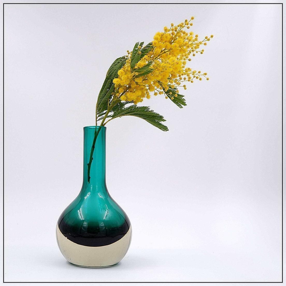 Green Kolben Vase By Tamara Aladin Riihimaki For Riihimaen Lasi Oy, Finland photo vintage